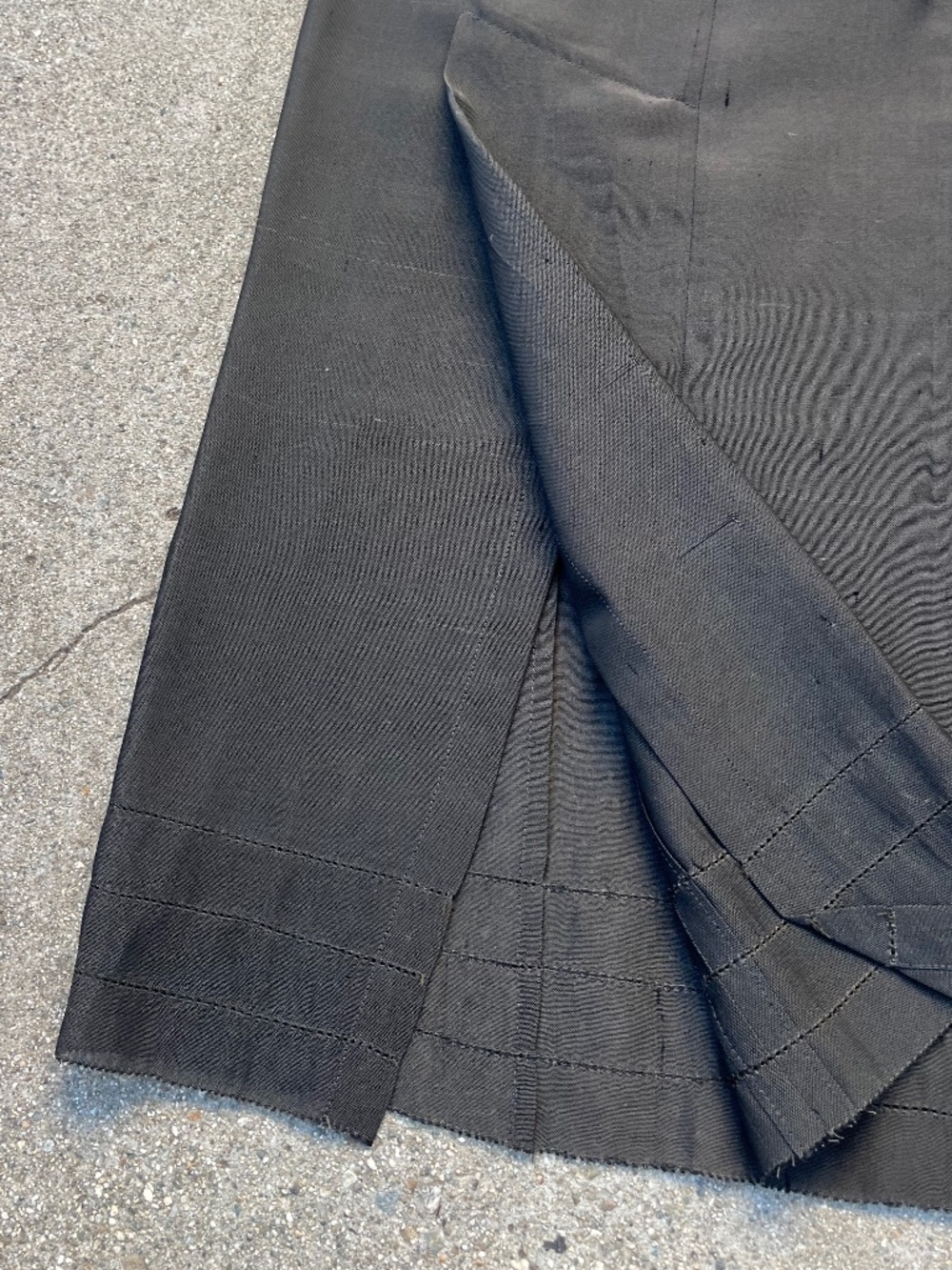 Vtg Yohji Yamamoto runway maxi skirt 100 silk size small semi sheer 90s cbk 80s - Picture 10 of 11